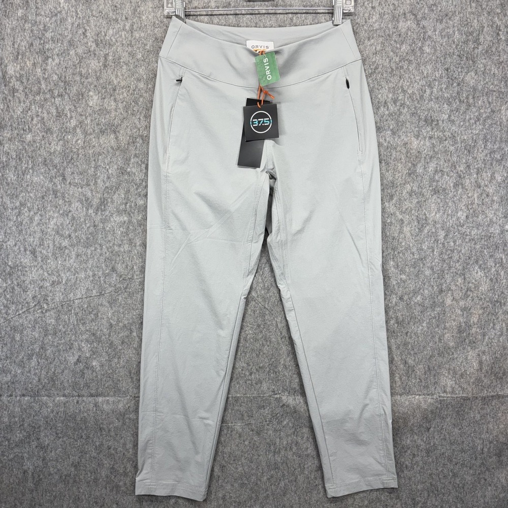 Orvis Wonder Ripstop Ankle Pants Women's 2 Gray Fish Hike Outdoors New $119‎